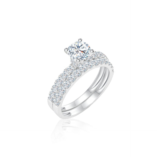 TAKA Jewellery Lab Grown Diamond Twin Rings 10K Gold