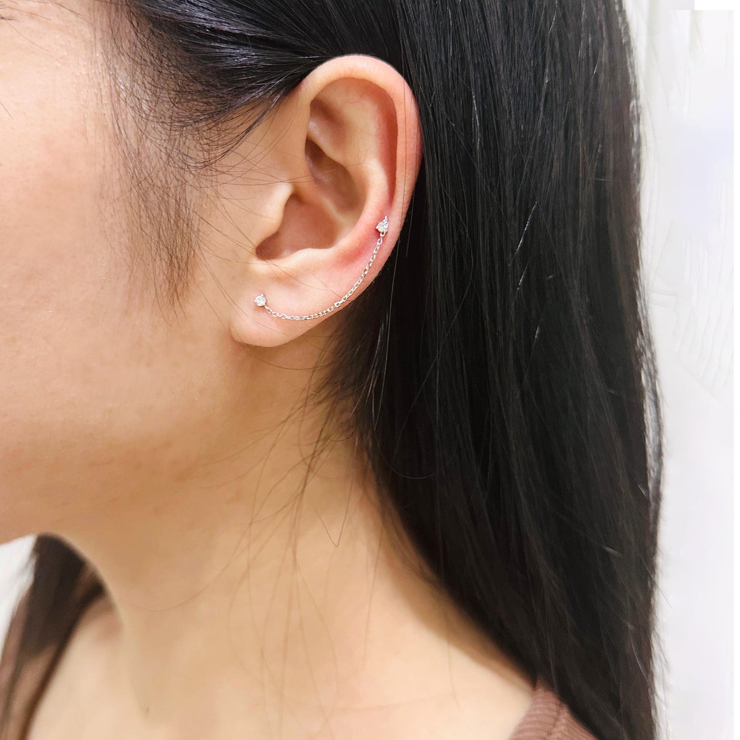 TAKA Jewellery Diamond Earrings 9K Gold