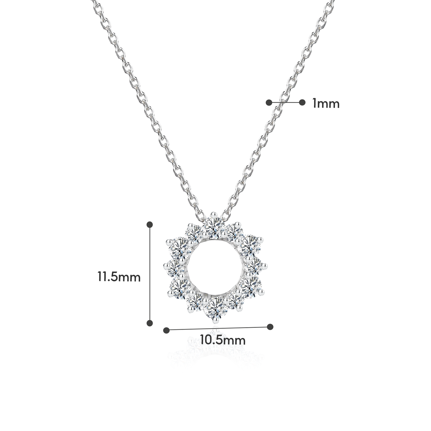 TAKA Jewellery Cresta Diamond Necklace 9K