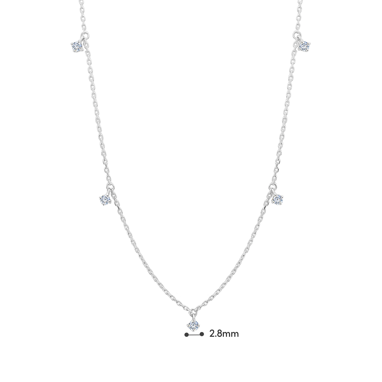 TAKA Jewellery Diamond Necklace 9K Gold