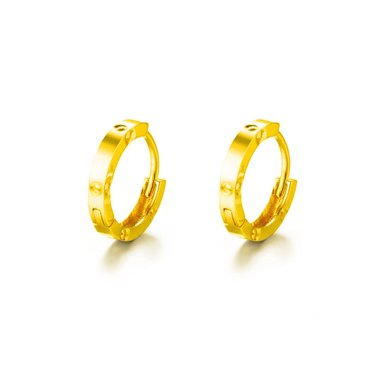 TAKA Jewellery Dolce 18K Gold Earrings Hoop