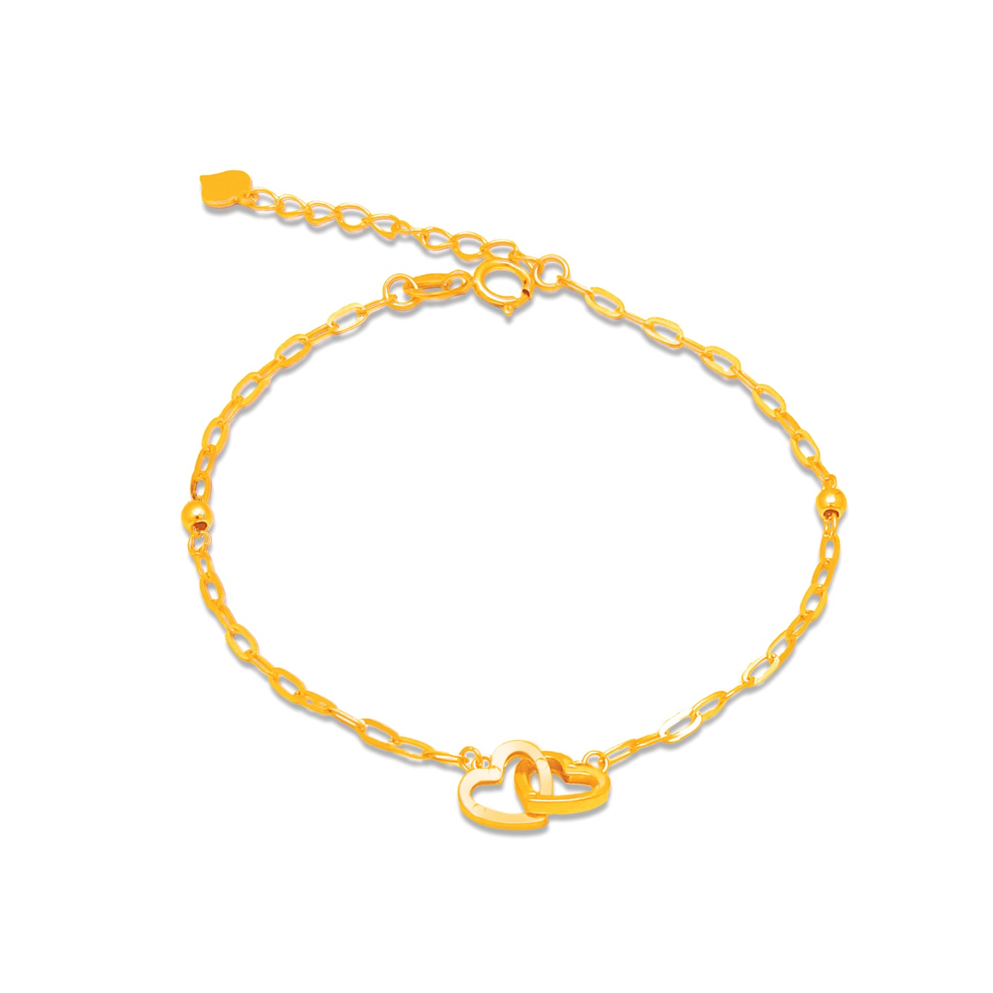 TAKA Jewellery Dolce 18K Gold Bracelet Hearts