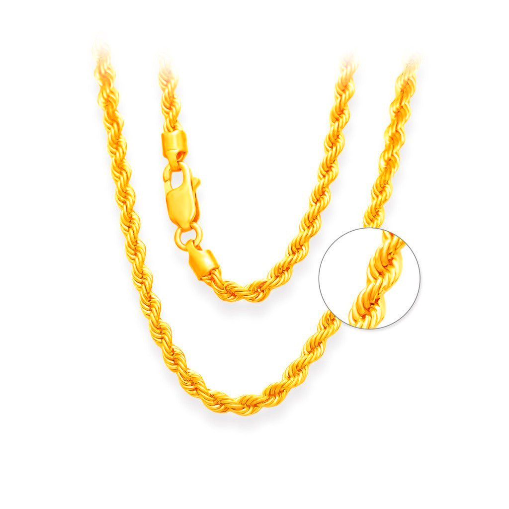 TAKA Jewellery 916 Gold Rope Chain
