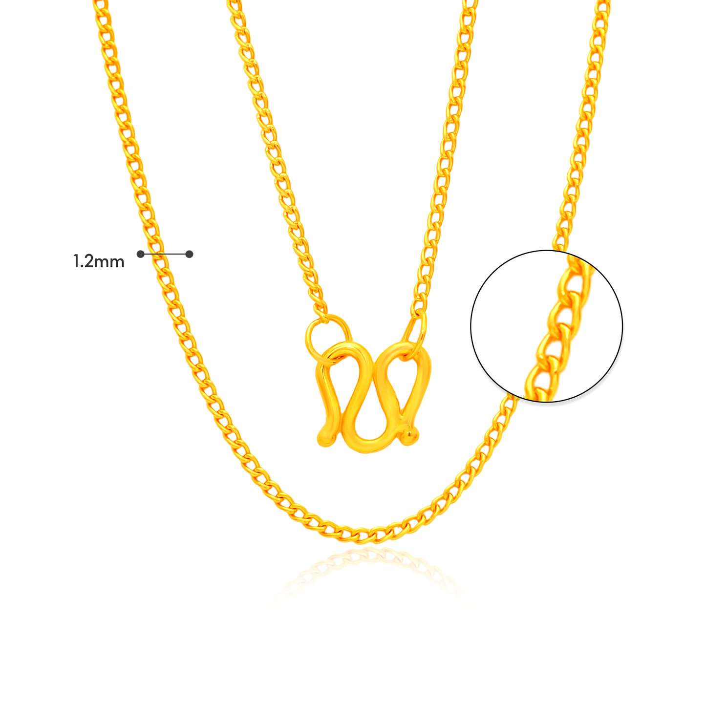 TAKA Jewellery 999 Pure Gold Chain CeSheng