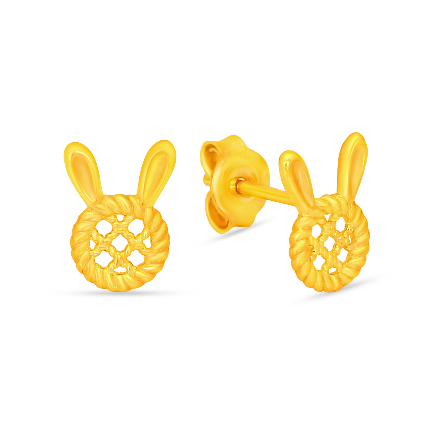 TAKA Jewellery 916 Gold Earrings Bunny