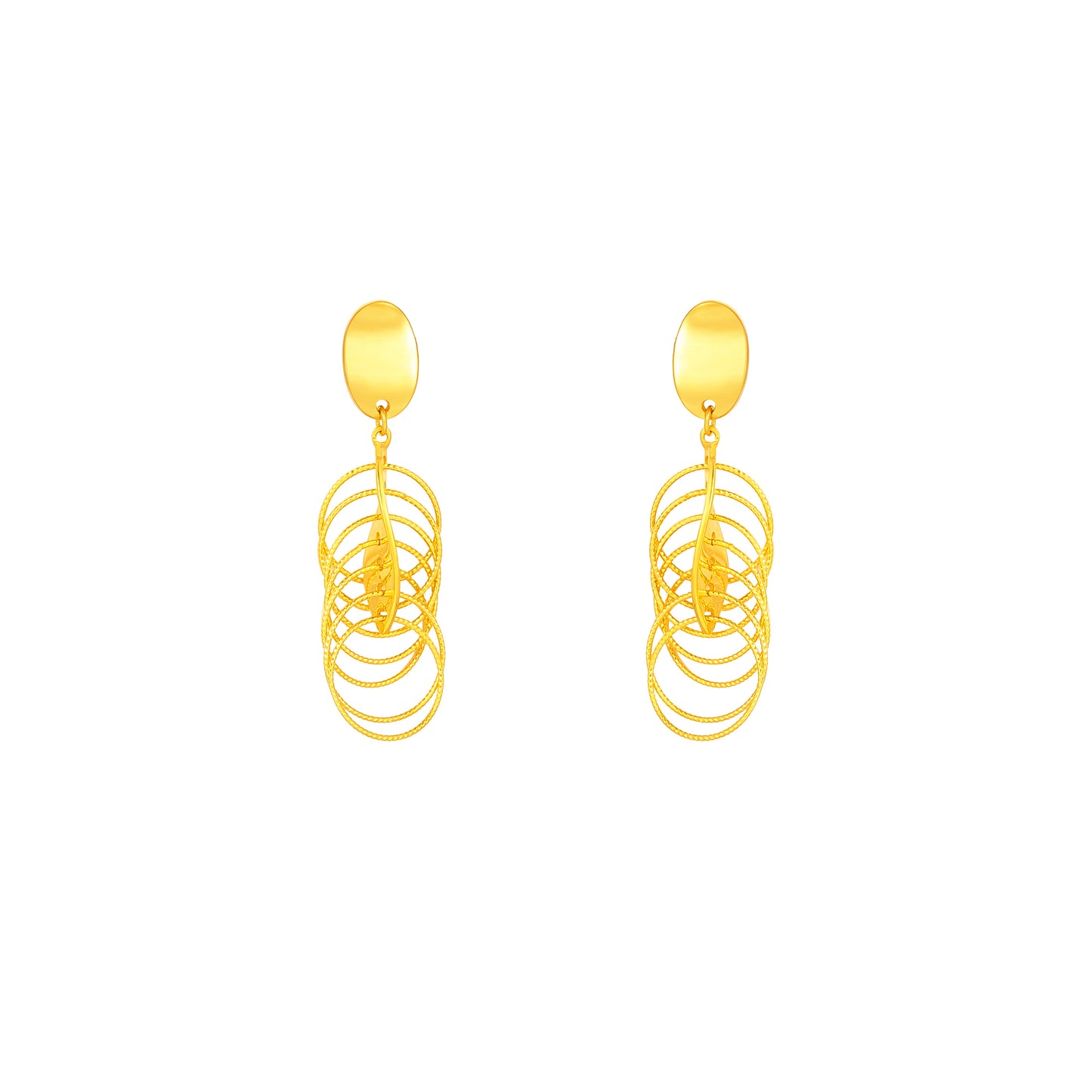 TAKA Jewellery 999 Pure Gold Earrings - 5G Gold Generation