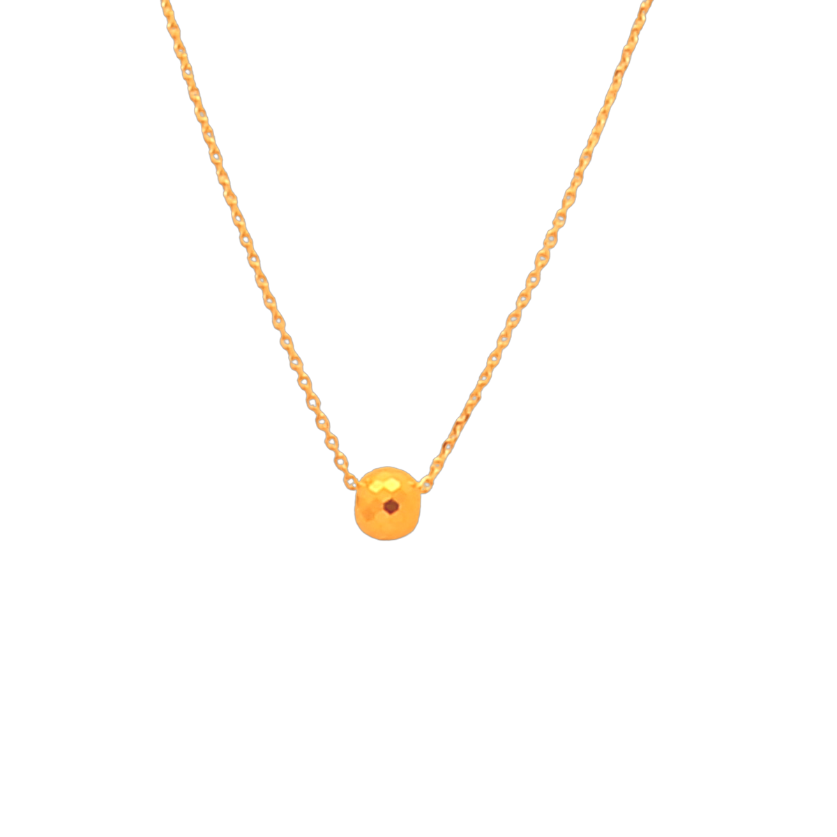 TAKA Jewellery 999 Pure Gold Mosaic Charm with 9K Chain