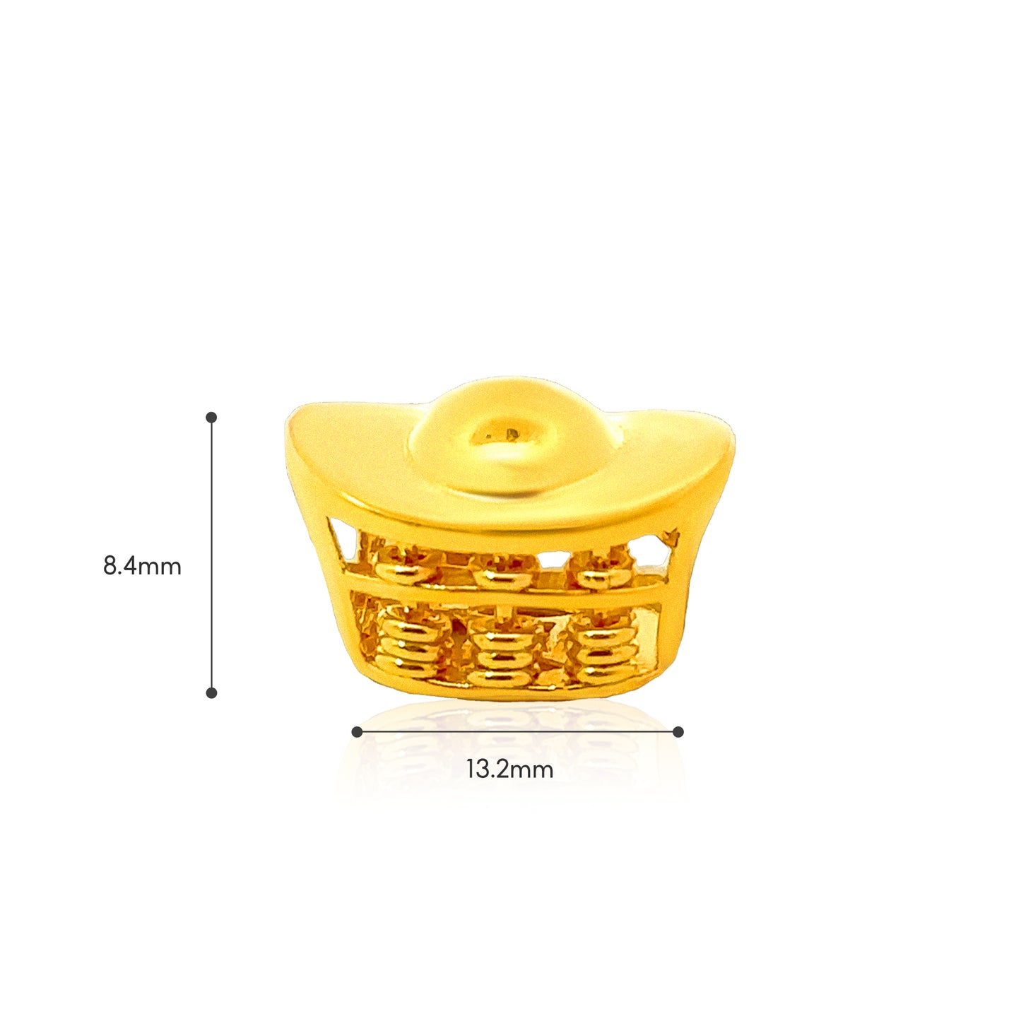 TAKA Jewellery 916 Gold Charm YuanBao Abacus