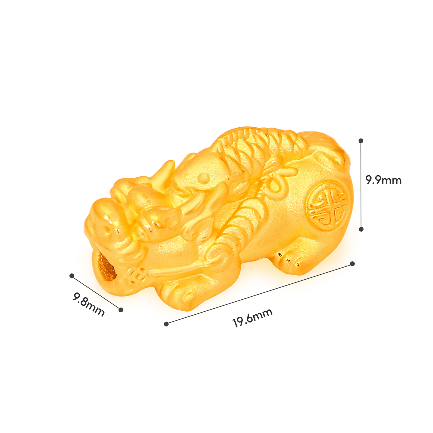 TAKA Jewellery 999 Pure Gold Pixiu with Beads Bracelet