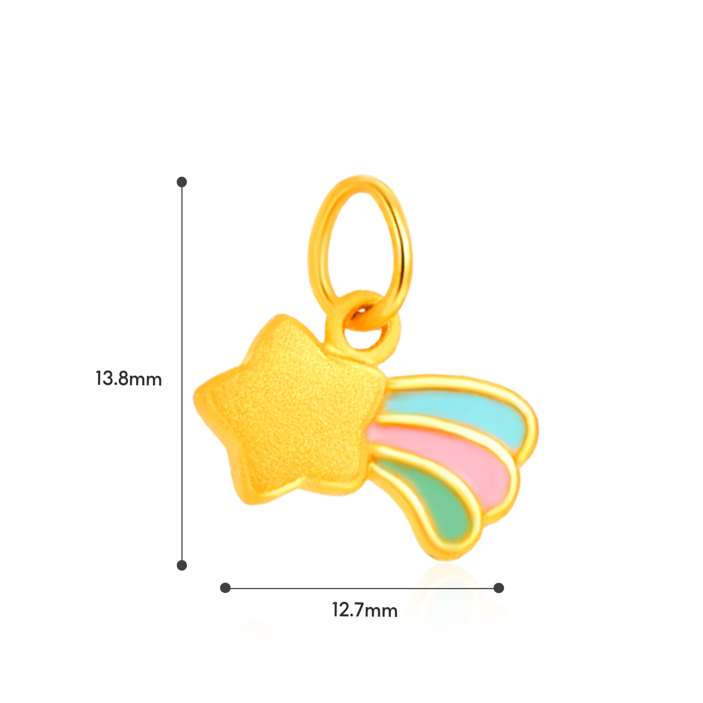 TAKA Jewellery Fairy Tale Collection 999 Pure Gold Charm - Nylon Bracelet