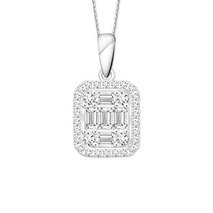 TAKA Jewellery Illusion Diamond Pendant 18K