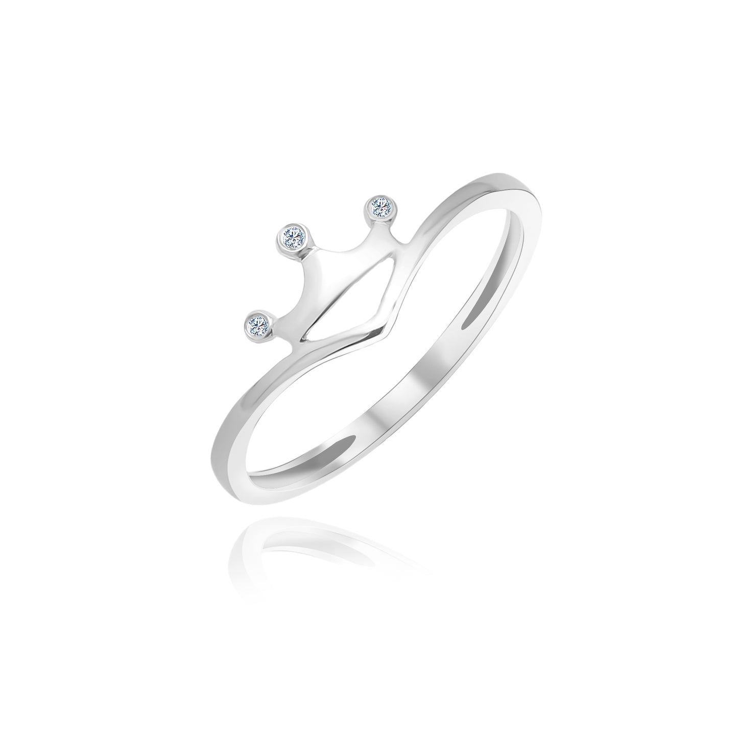 TAKA Jewellery Diamond Ring 9K Crown