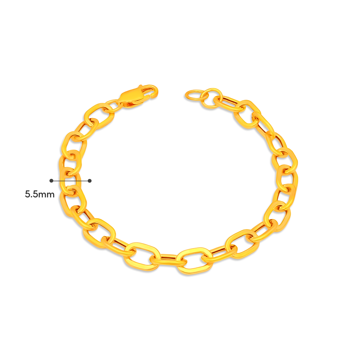 TAKA Jewellery 916 Gold Bracelet Links