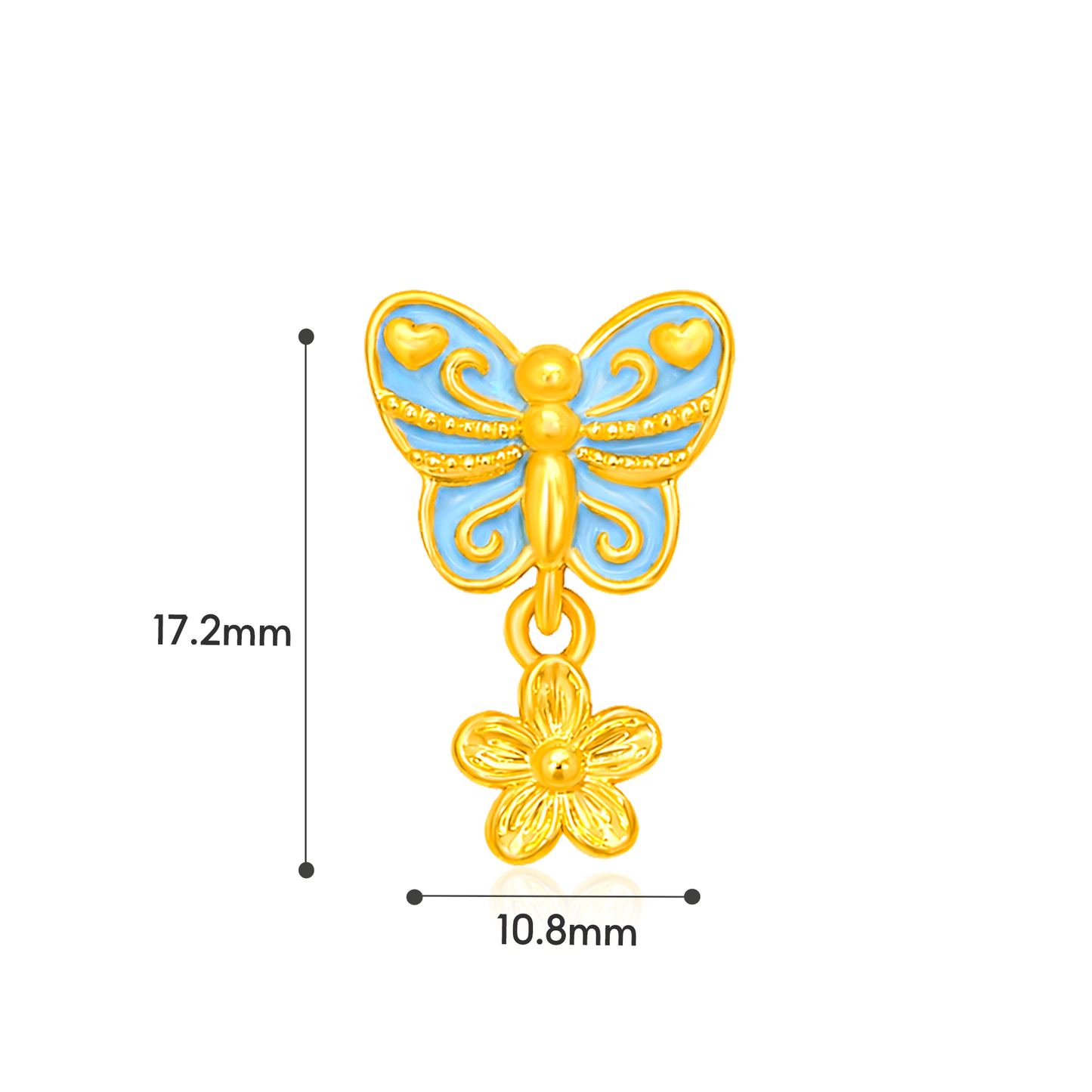 TAKA Jewellery Golden Moments Collection 916 Gold Lightweight Charm