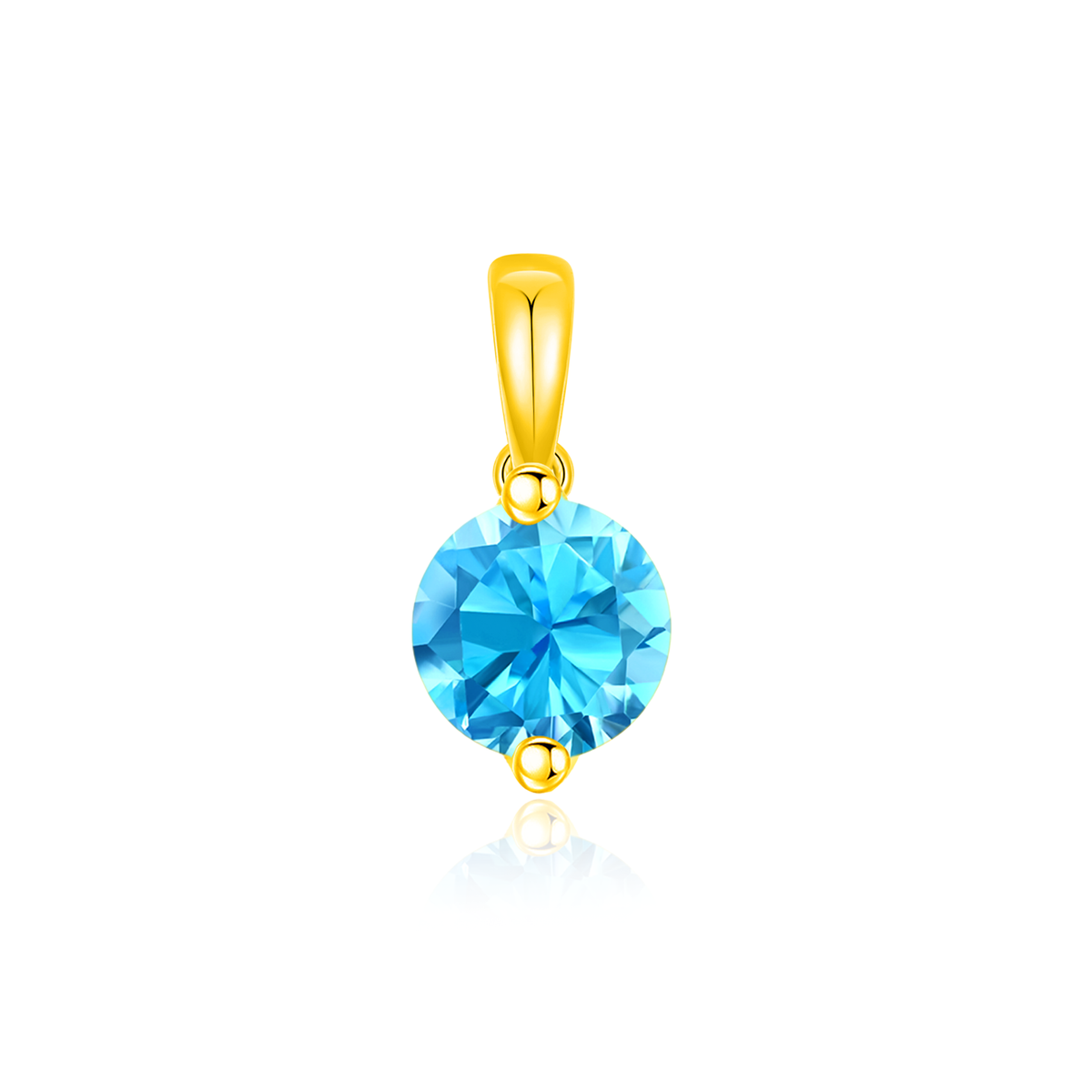 TAKA Jewellery Spectra Gemstone Pendant 9K Gold