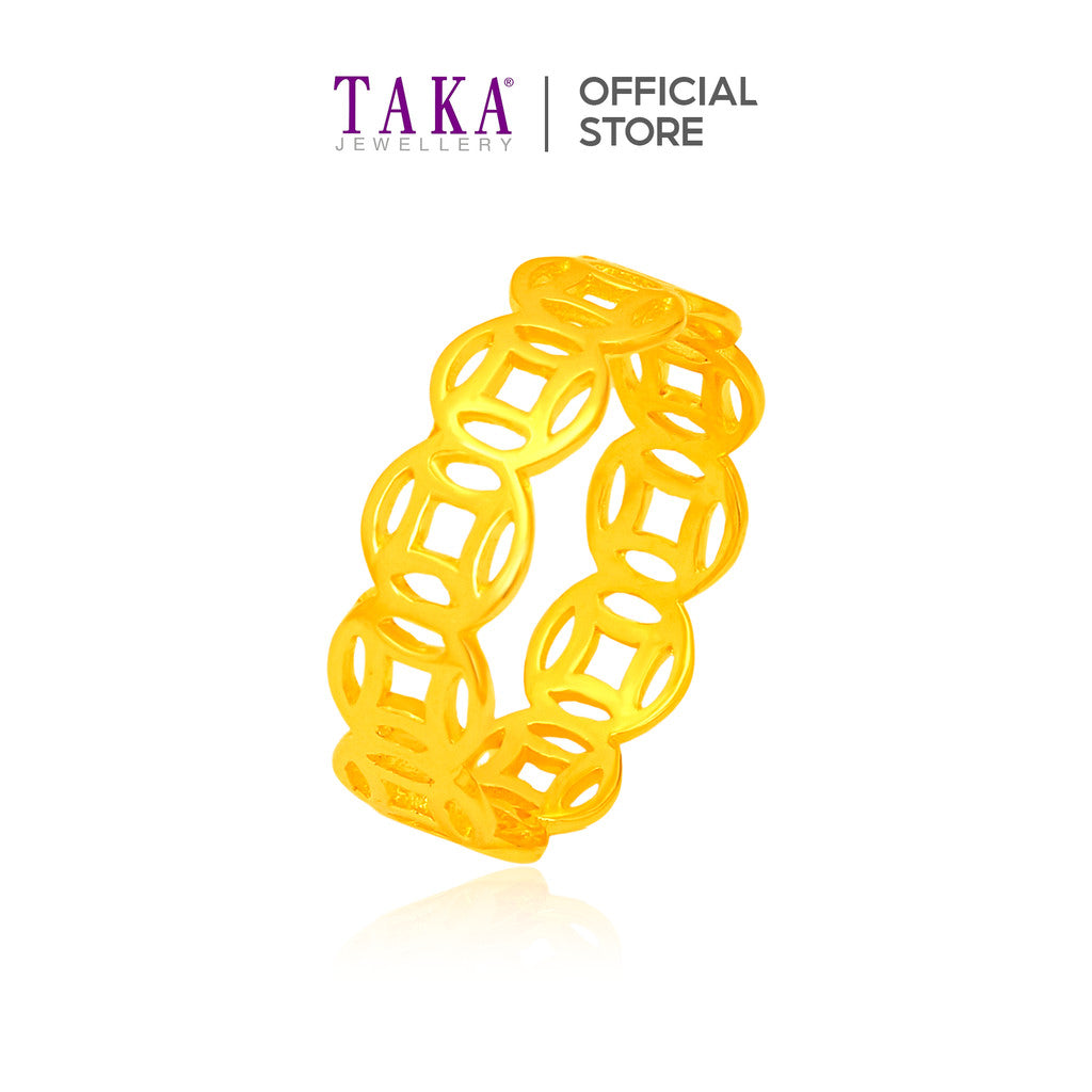 TAKA Jewellery 916 Gold Tong Qian Ring
