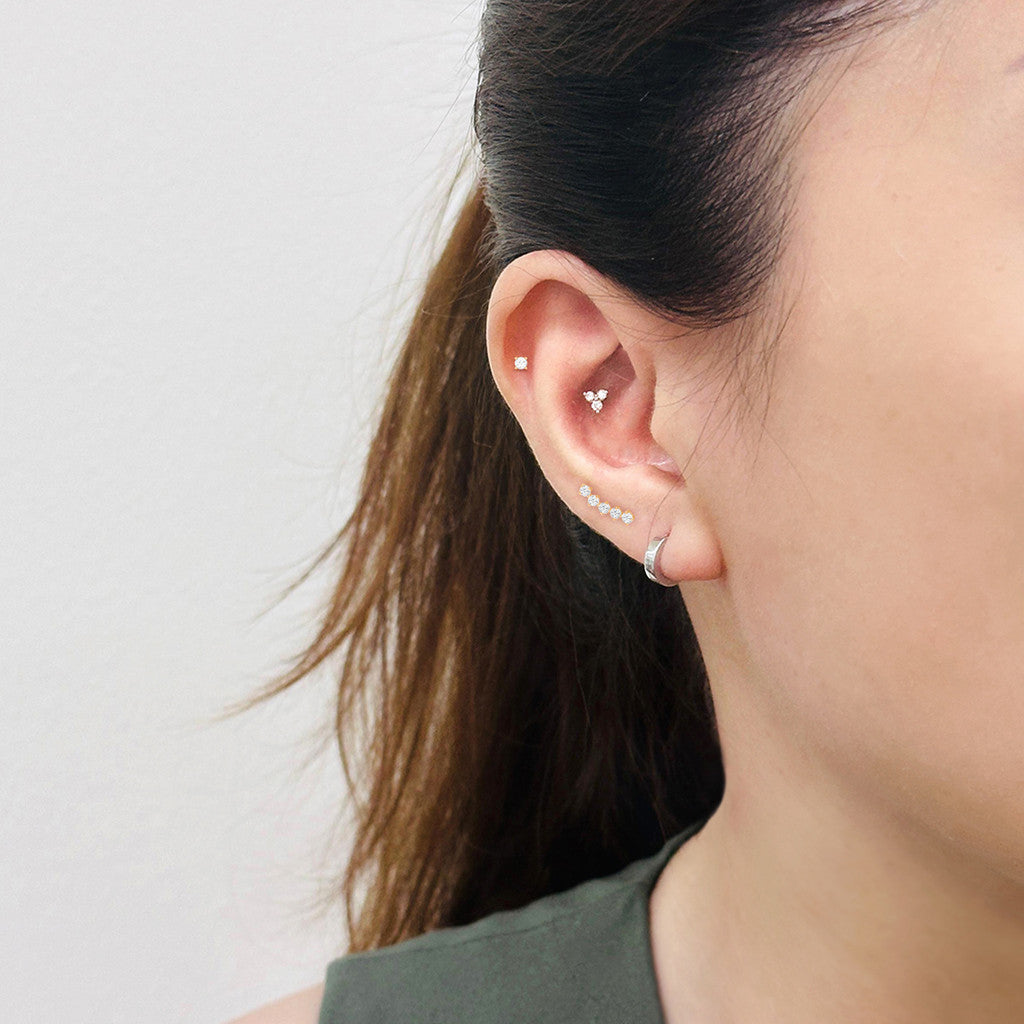 TAKA Jewellery 18K Diamond Single Stud Earring