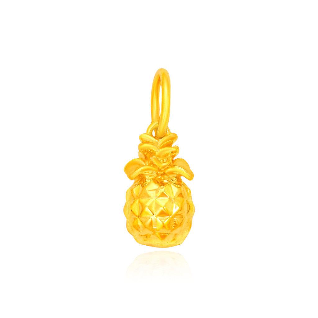 TAKA Jewellery 916 Pure Gold Mini Pineapple Charm