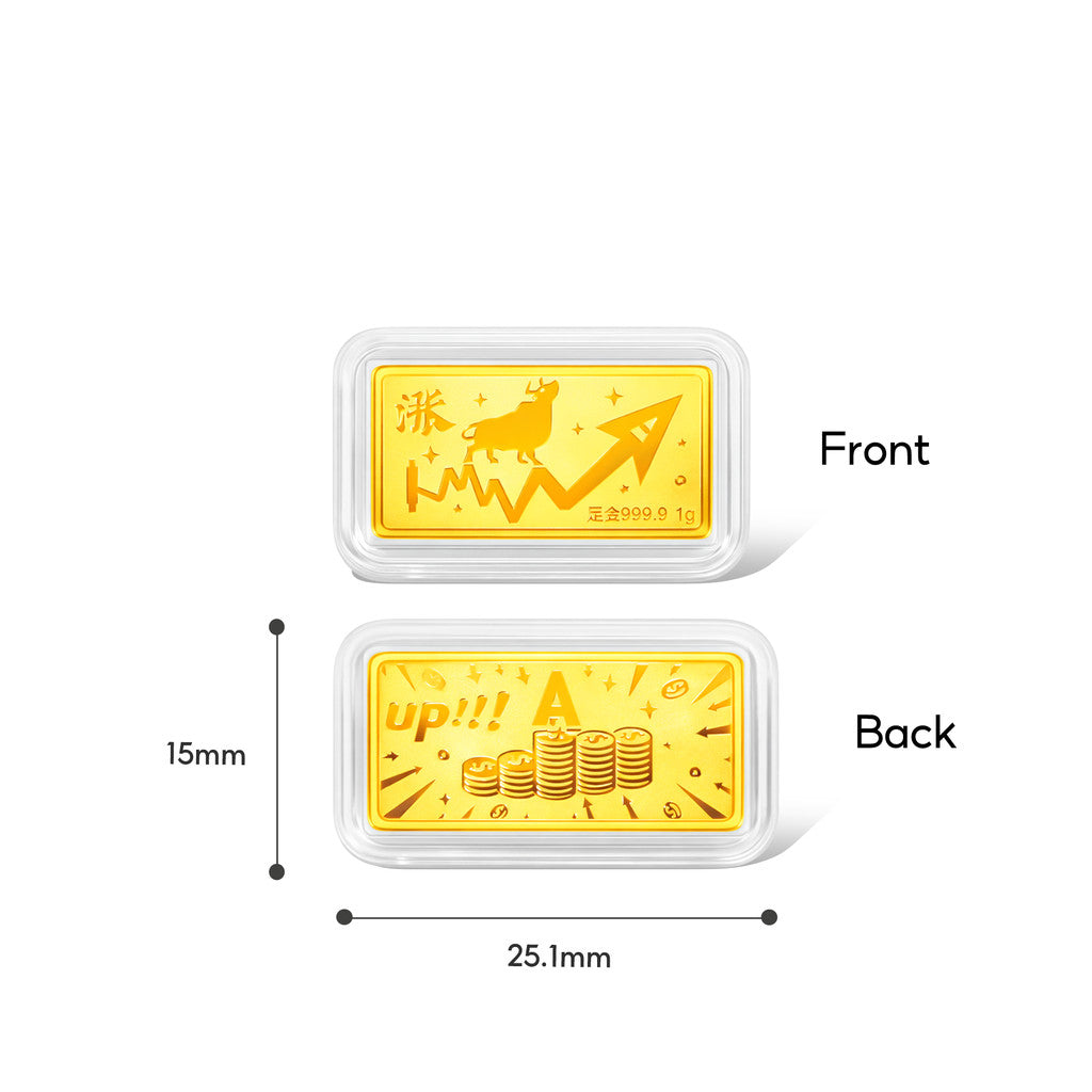 TAKA Jewellery 999 Pure Gold 1gm 「财」Wealth Red Packet – CNY Series