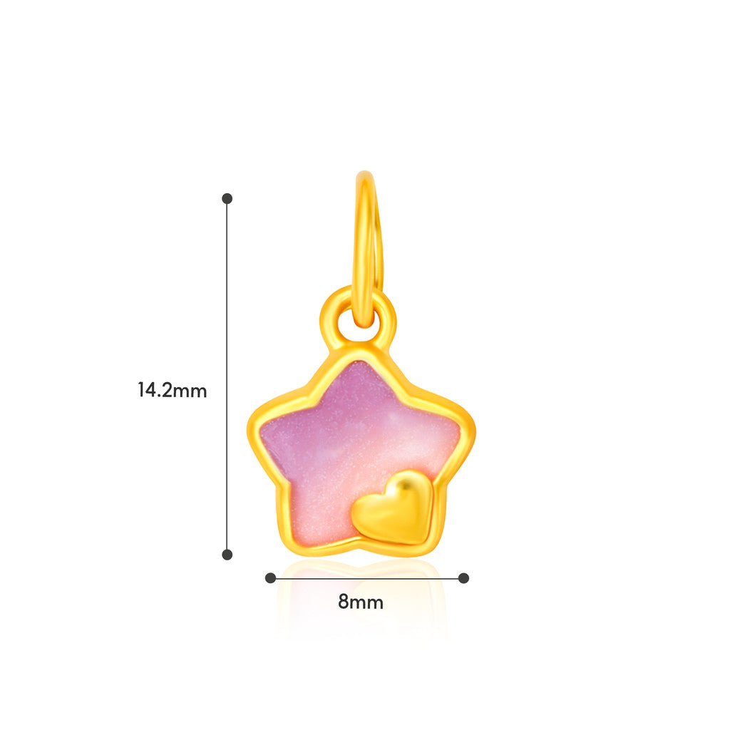 TAKA Jewellery Fairy Tale Collection 999 Pure Gold Charm - Nylon Bracelet