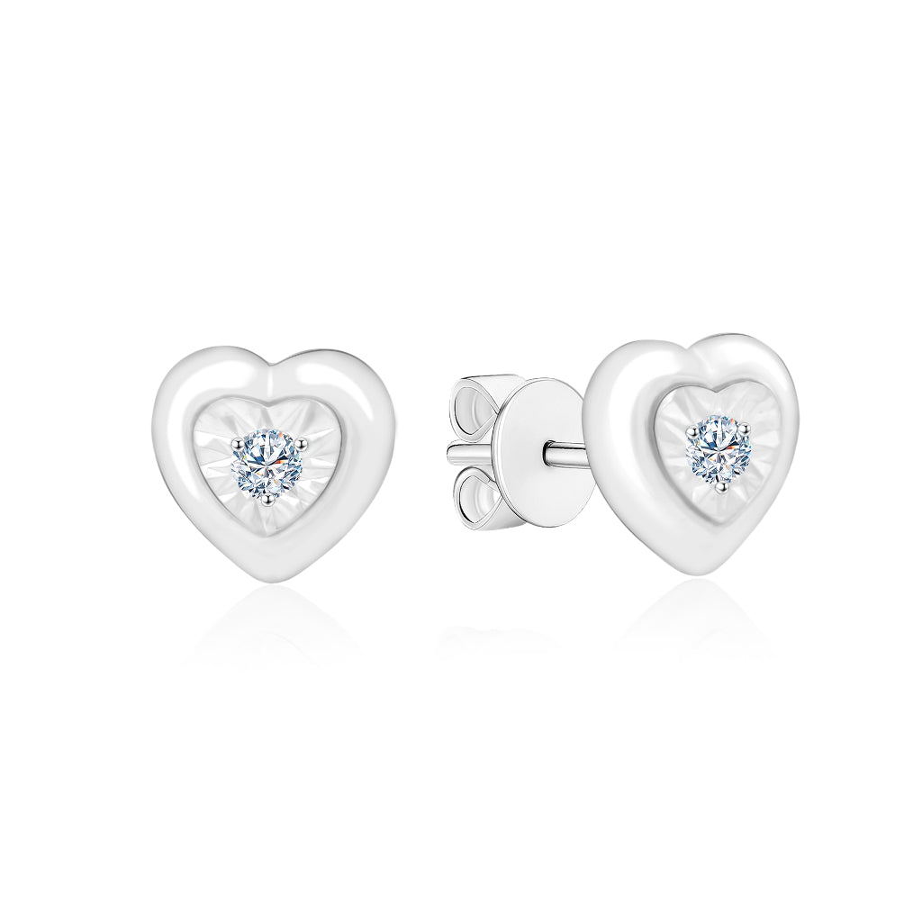 TAKA Jewellery Cresta Diamond Earrings 9K