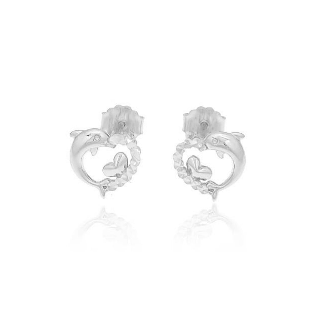 TAKA Jewellery Dolce 18K Gold Earrings Dolphin