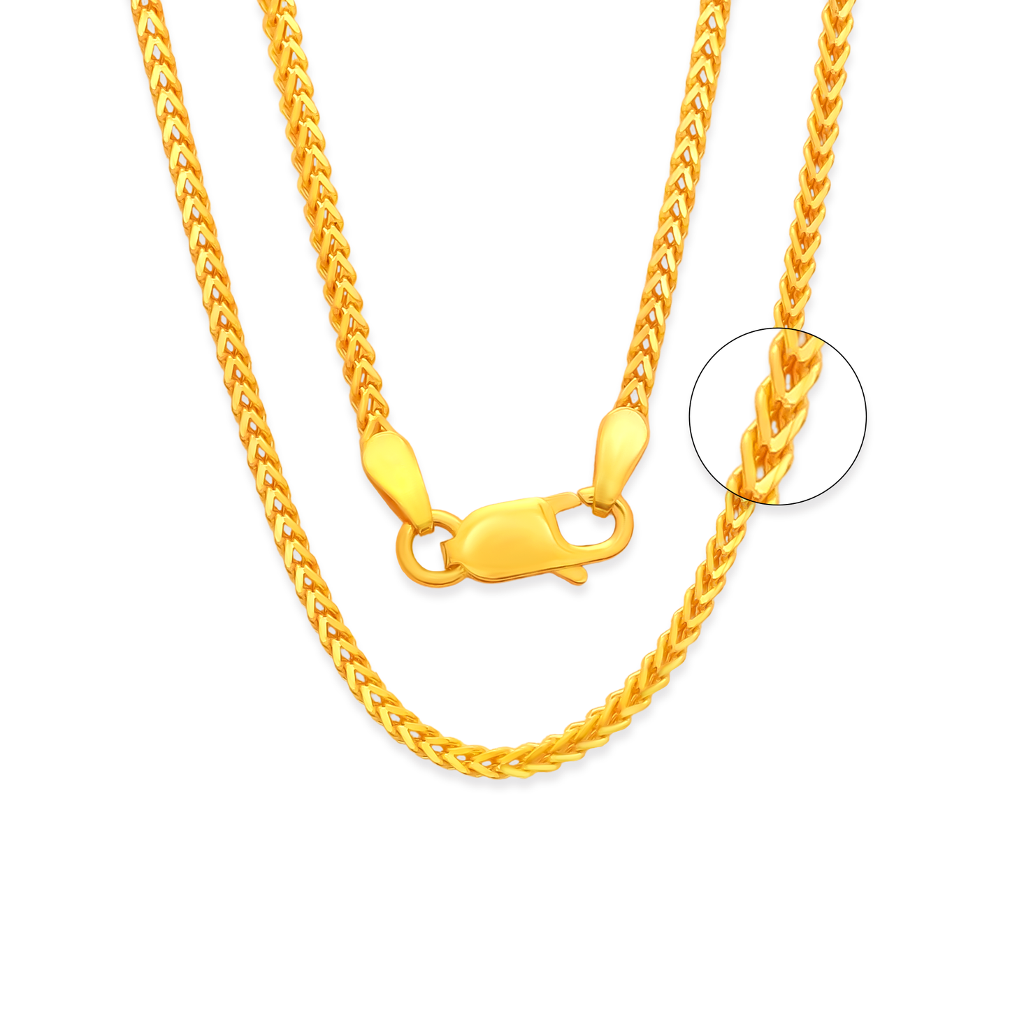 TAKA Jewellery 916 Gold Chain Foxtail