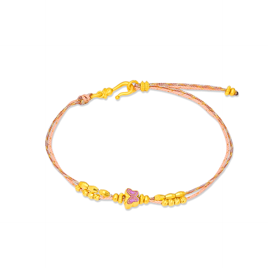 TAKA Jewellery Heritage Threads Gold Collection 999 Pure Gold Bracelet