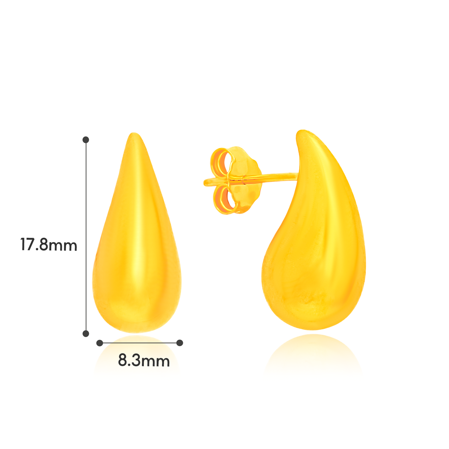 TAKA Jewellery 916 Gold Radiant Glow Earrings