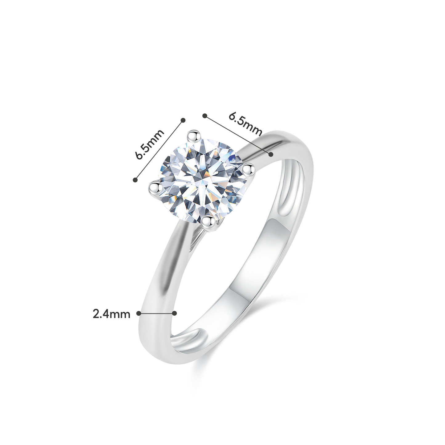 TAKA Jewellery 10K Gold Lab-Grown Diamond Classic Solitaire Ring