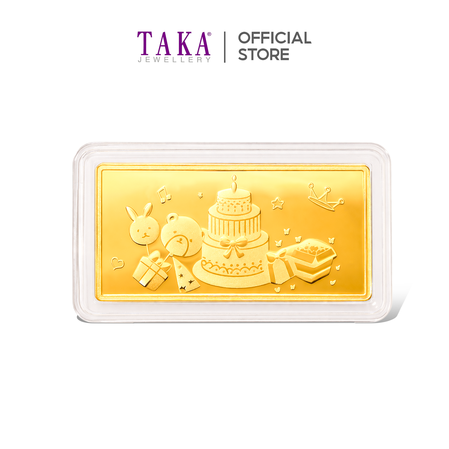 TAKA Jewellery “Happy Birthday” 999 Gold Bar - 5g, 10g