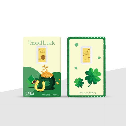 TAKA Jewellery 999.9 Pure Gold Bar 0.2g