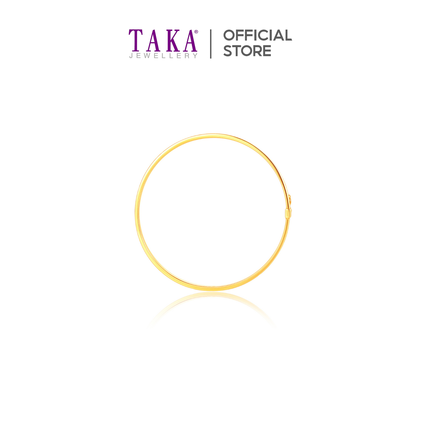 TAKA Jewellery 916 Gold Round Shaped Bangle