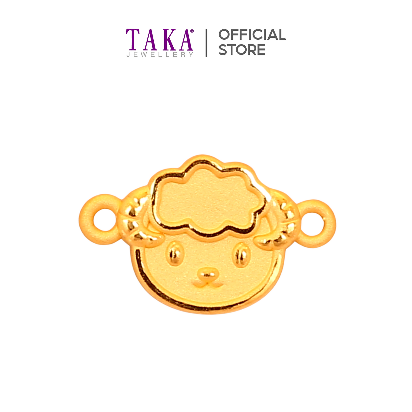TAKA Jewellery 999 Pure Gold Zodiac Charm with Nylon