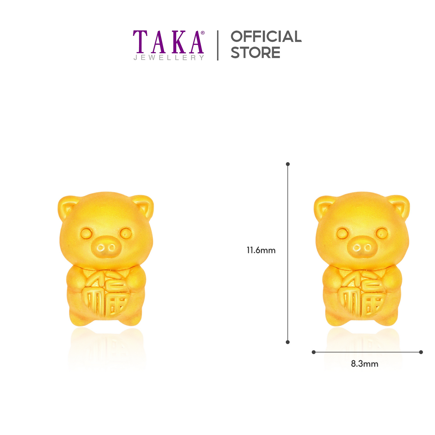TAKA Jewellery 999 Pure Gold Zodiac Charm