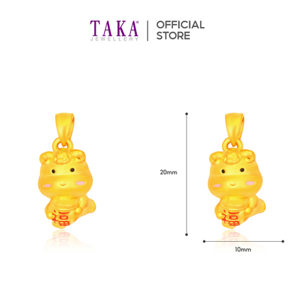 TAKA Jewellery 999 Pure Gold Zodiac Pendant