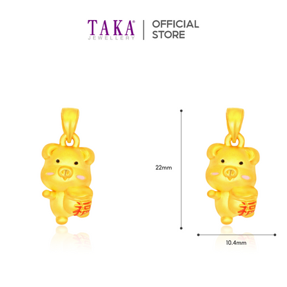 TAKA Jewellery 999 Pure Gold Zodiac Pendant