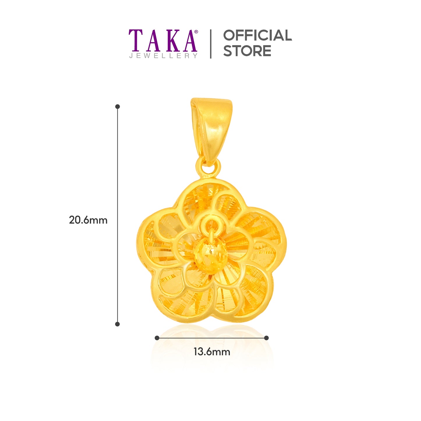 Taka Jewellery 916 Gold Pendant