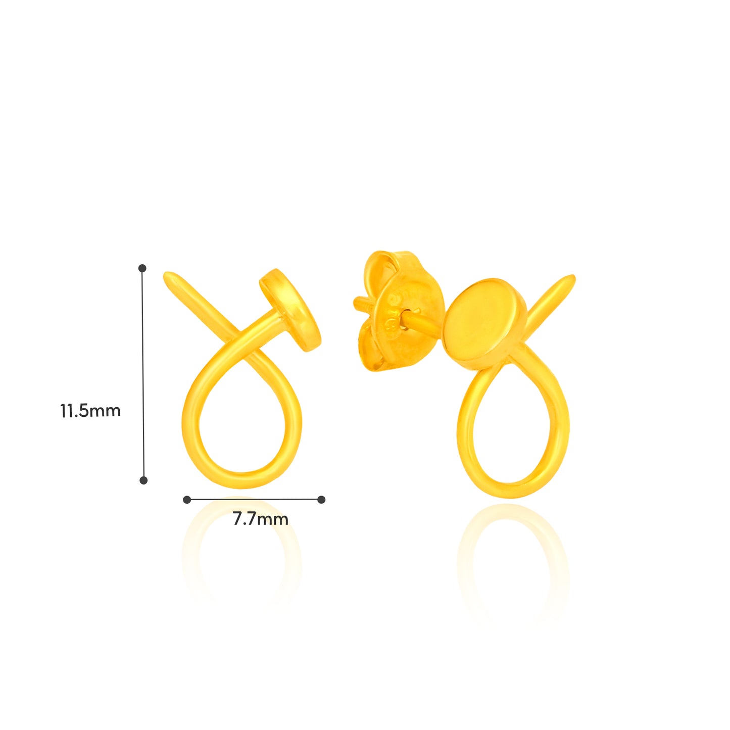 TAKA Jewellery 916 Gold Earrings