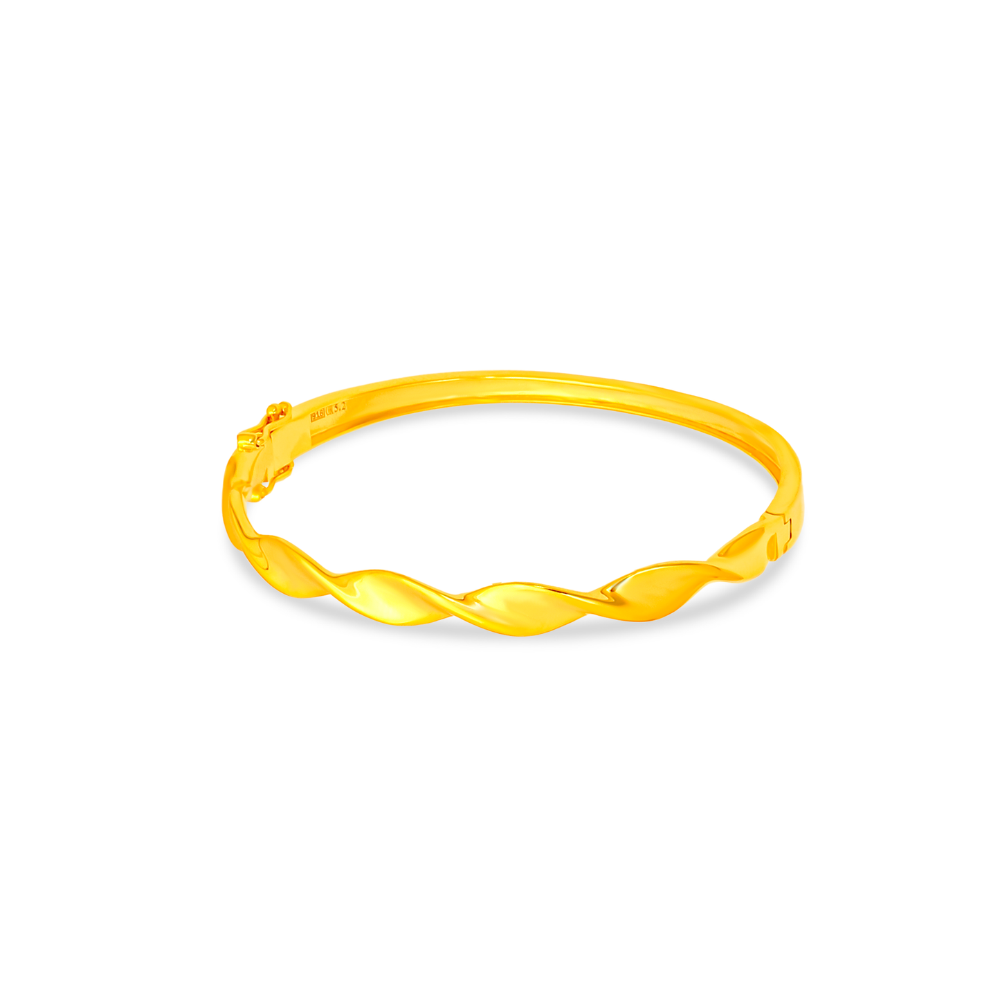 TAKA Jewellery 916 Gold Twisted Bangle