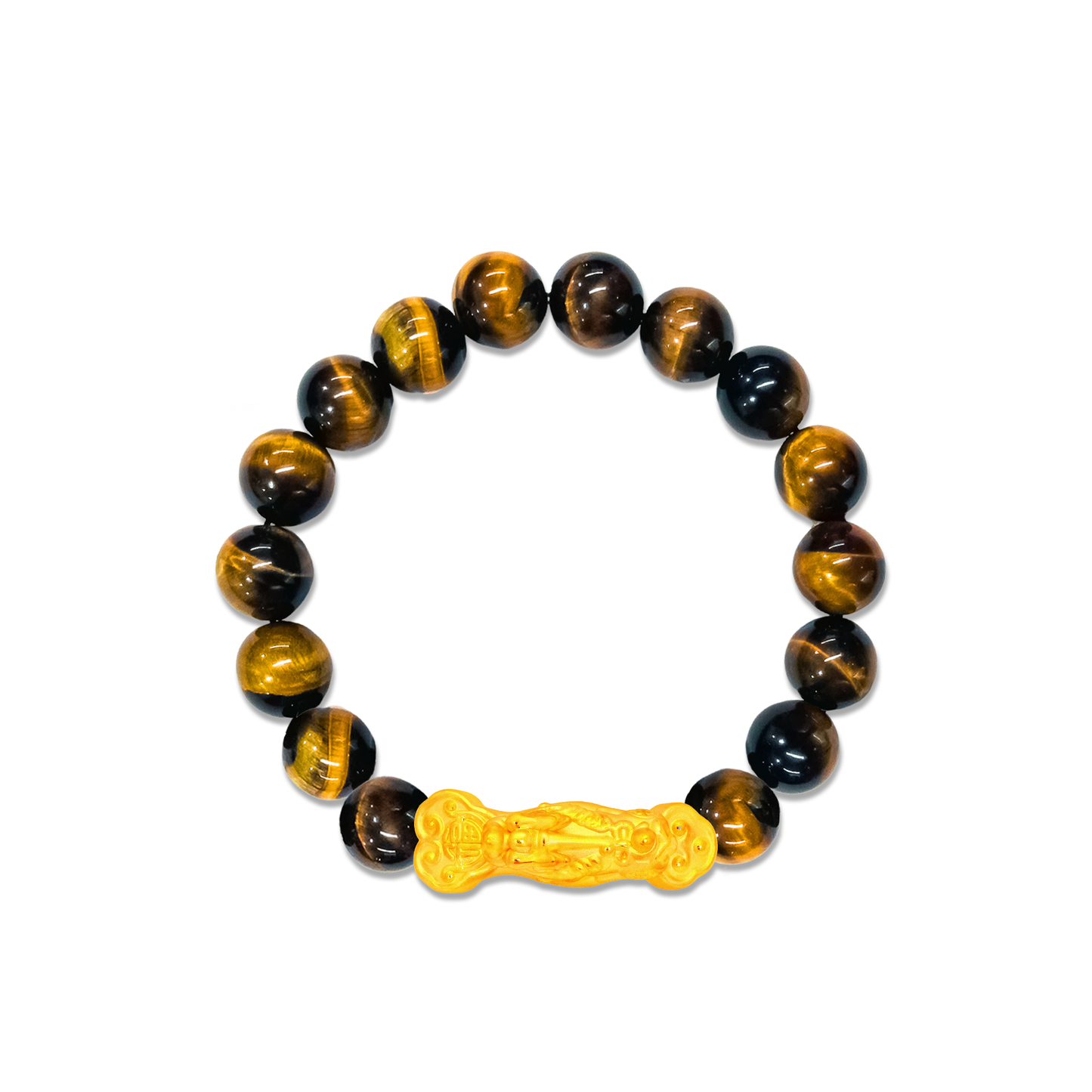 TAKA Jewellery 999 Pure Gold Pixiu RuYi with Beads Bracelet