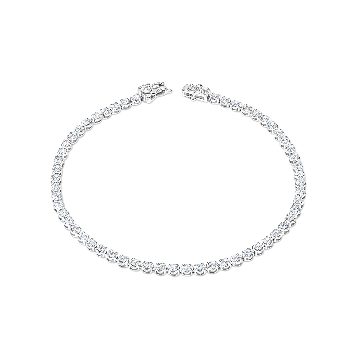 TAKA Jewellery Lab Grown Diamond Tennis Bracelet 10K Gold