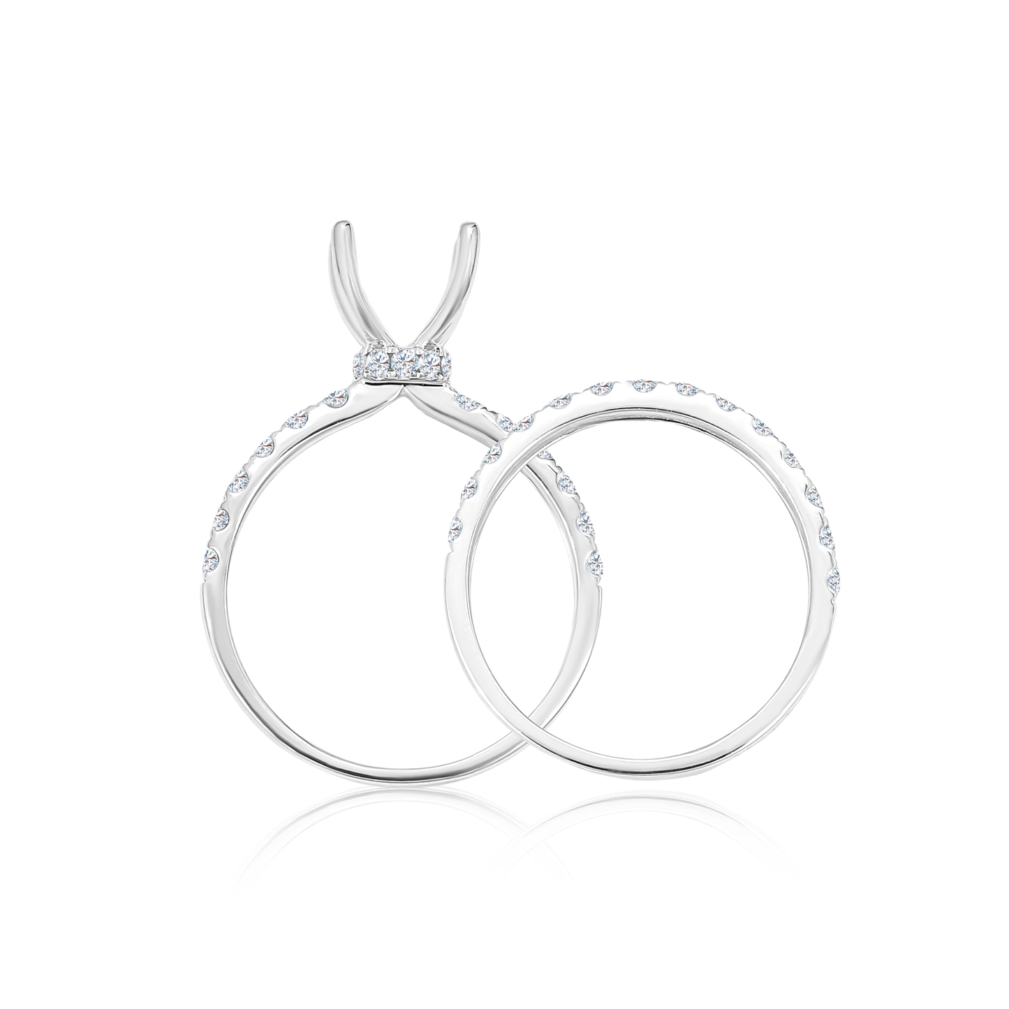 TAKA Jewellery 10K Gold 4 Prong Ring Casing