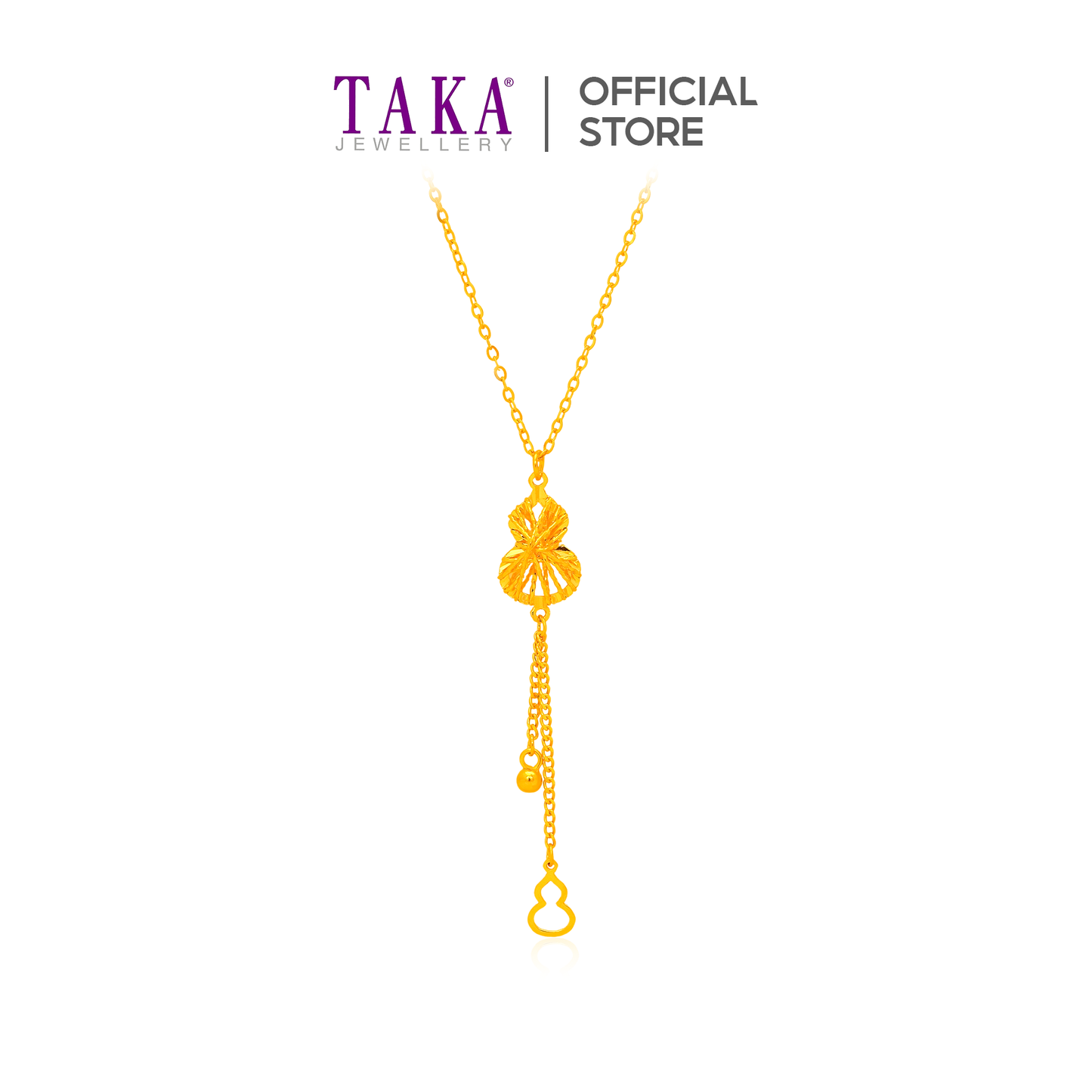 TAKA Jewellery Filigree 999 Pure Gold Necklace
