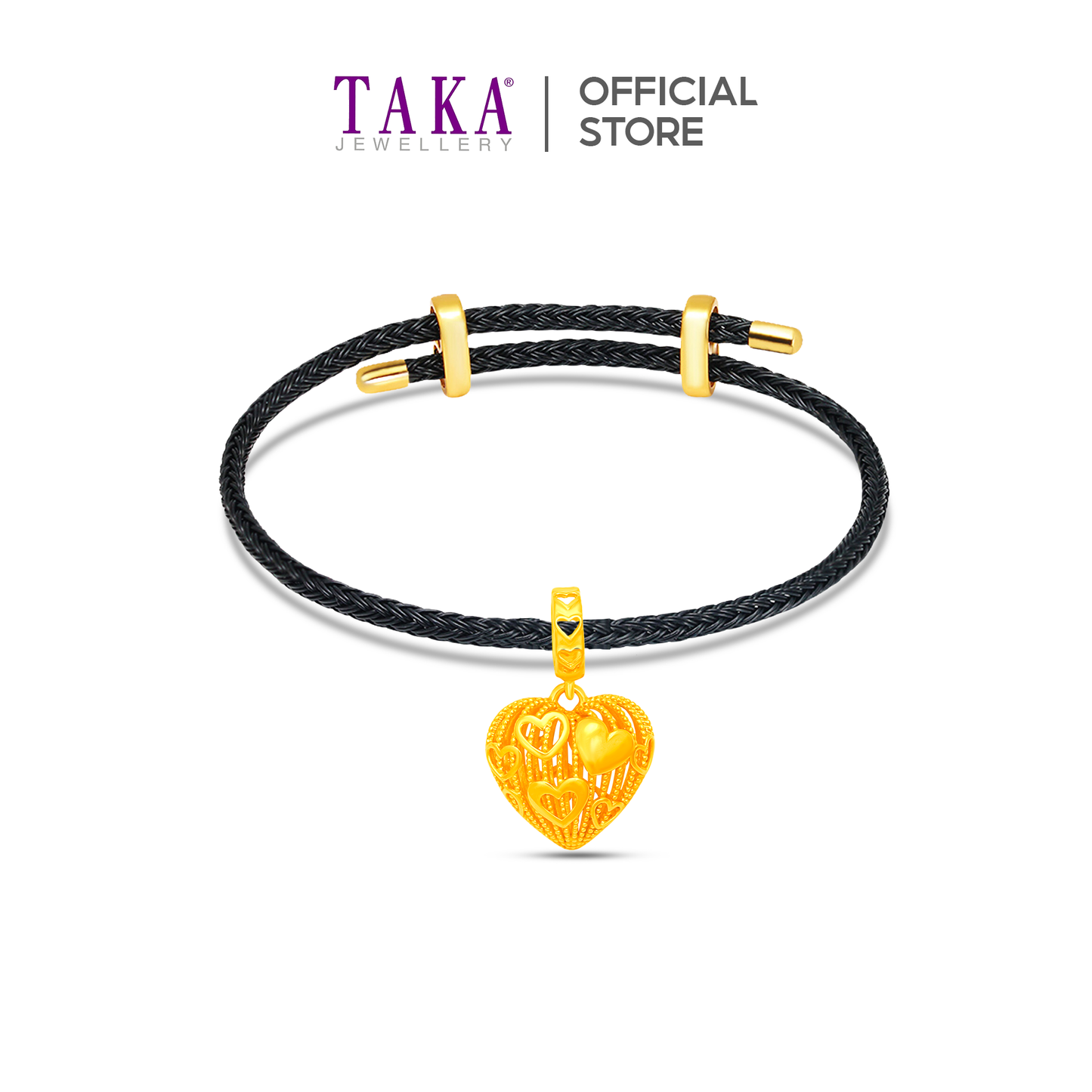 TAKA Jewellery Big Heart 916 Gold Charm