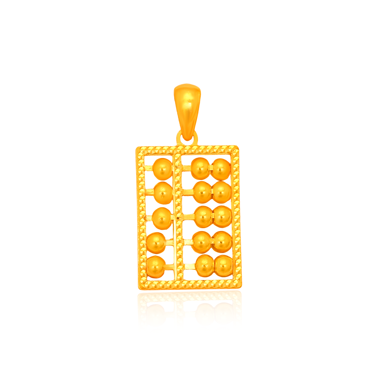TAKA Jewellery Golden Wealth Abacus 999 Pure Gold Pendant