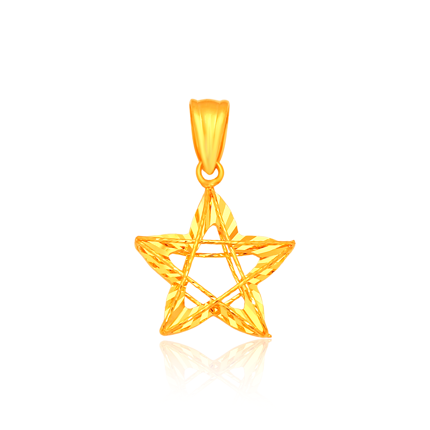 TAKA Jewellery Twilight Star 916 Gold Pendant