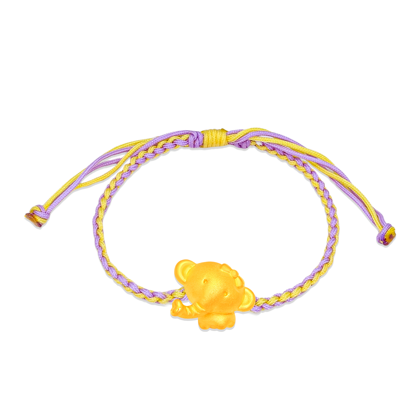 TAKA Jewellery Little Trunk Elephant 999 Pure Gold Charm