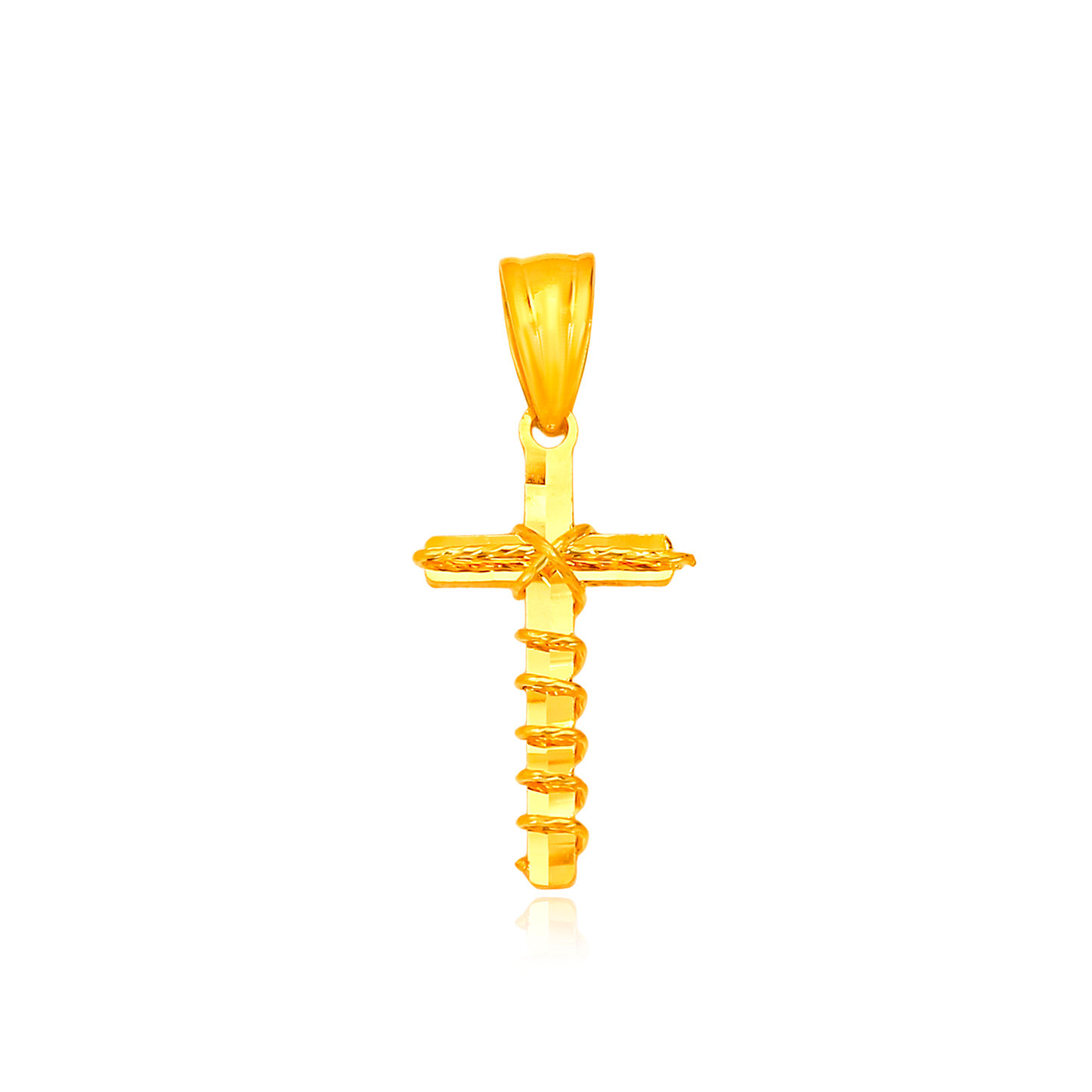 TAKA Jewellery Eternal Embrace Cross 916 Gold Pendant