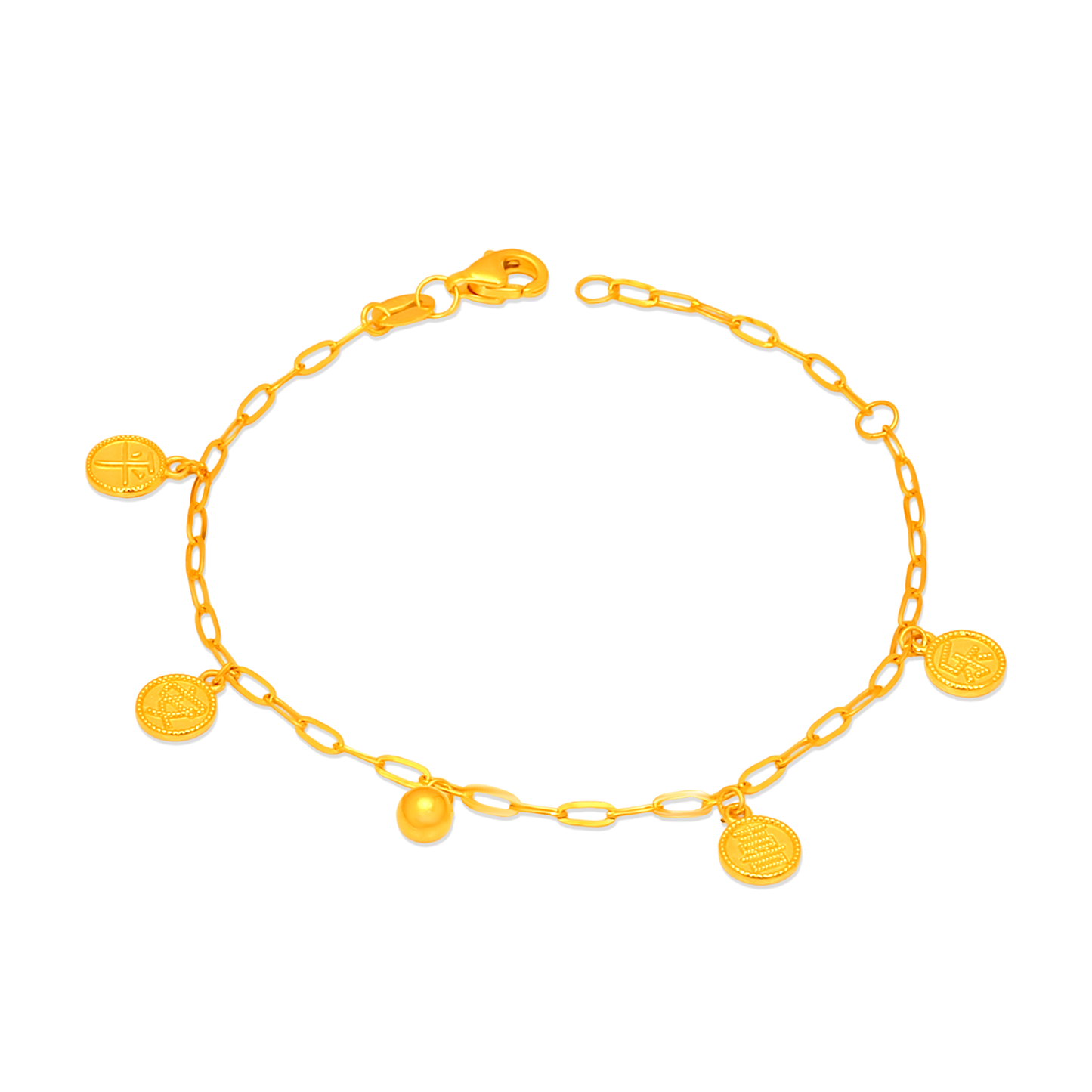 TAKA Jewellery Peace & Joy 平安喜乐“ 916 Gold Baby Bracelet